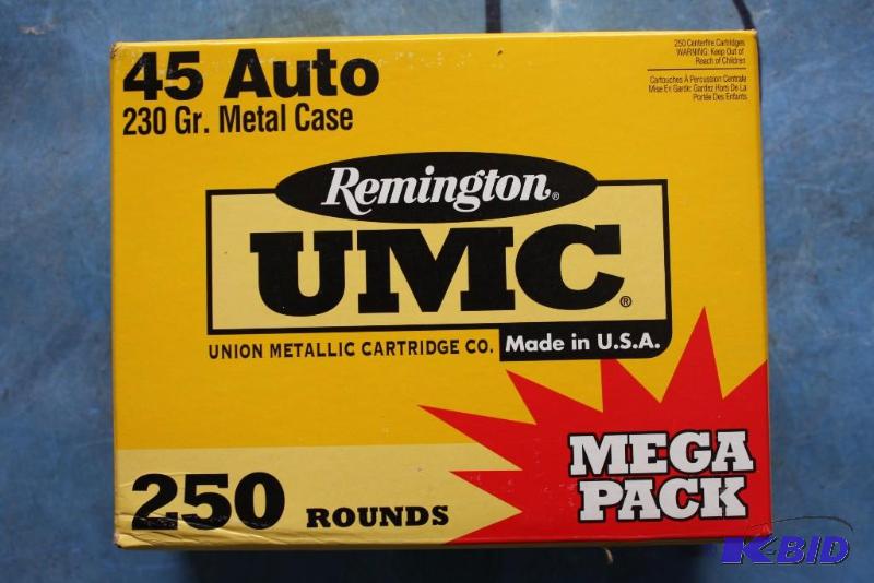 lot 88 image: Remington 45 Auto UMC ammo app. 250 ct....