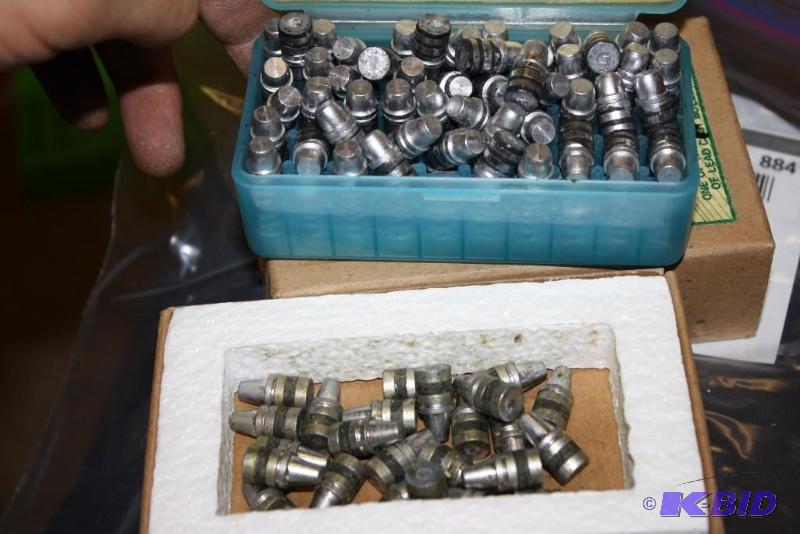 lot 884 image: Box Lot of 38 Cal bullets app. 175 ct....