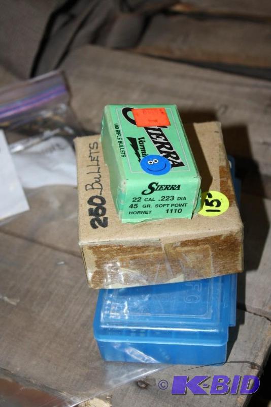 lot 885 image: Box Lot of (3) Miscellaneous 22 Cal bullets ...