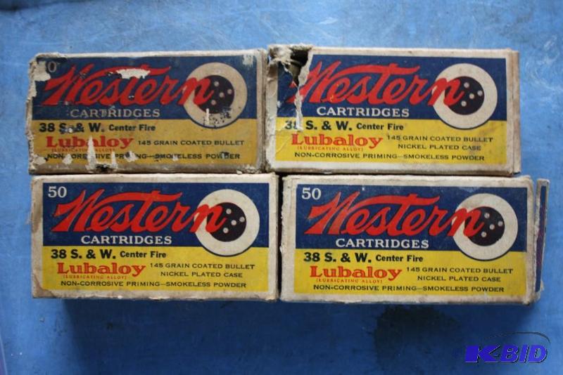 lot 89 image: Lubaloy Western Cartridges 38 S. & W. amm...
