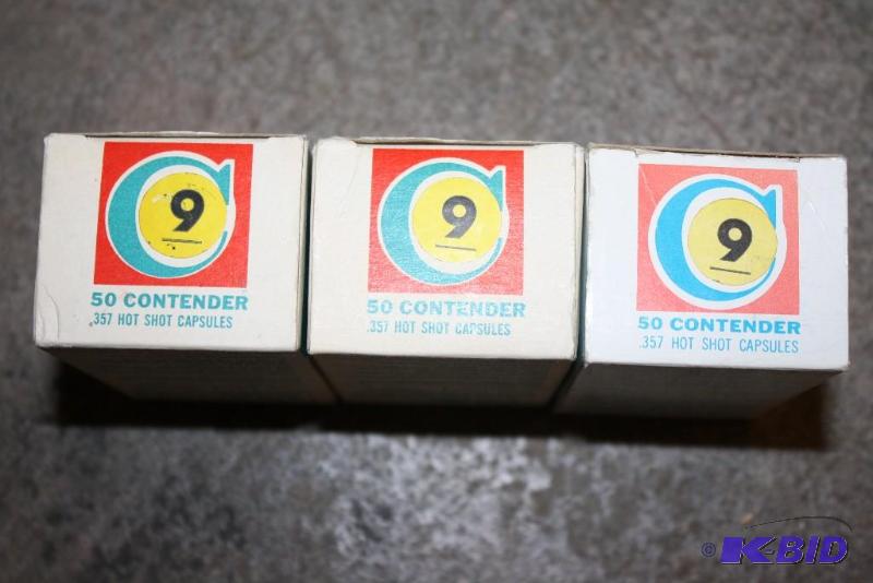 lot 895 image: Box Lot of (3) Conteder 357 Mag Hot Shot Caps...