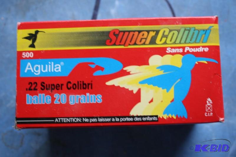 Aguila Super-Colibri .22 ammo; app. 500 ct.... | Maple Plain Ammo Sale |  K-BID