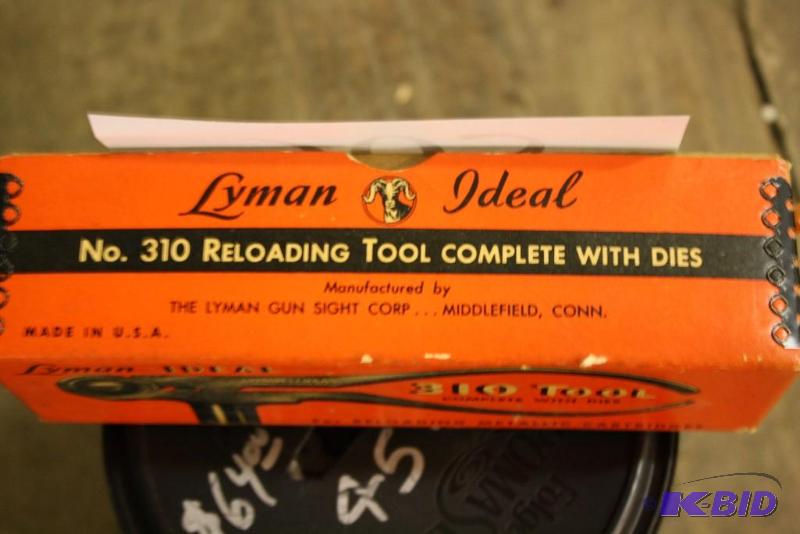 lot 903 image: Lyman Ideal No.310 Reloading Tool Complete wi...