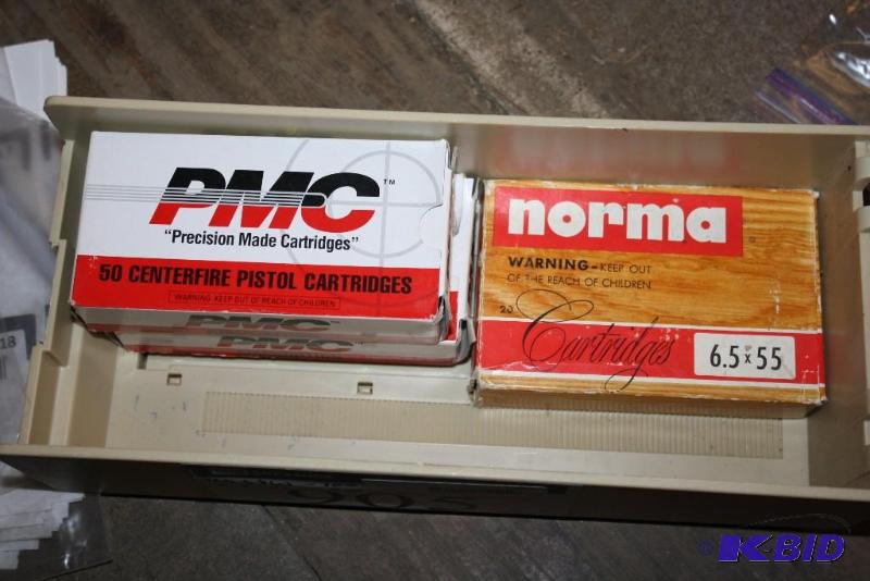 lot 905 image: Box Lot Including 40 S&ampW ammo, app. 100 ...