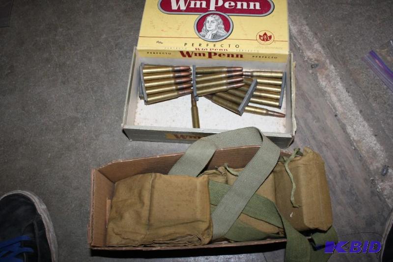 lot 906 image: Container Lot of (2) Including 30 Cal ammo, ...