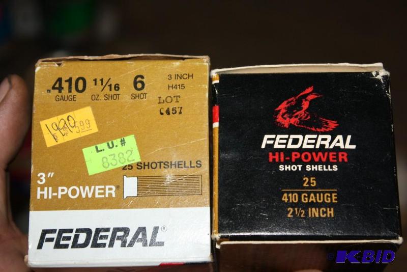 lot 907 image: Box Lot of (2) Miscellaneous 410 Gauge 2 14&...
