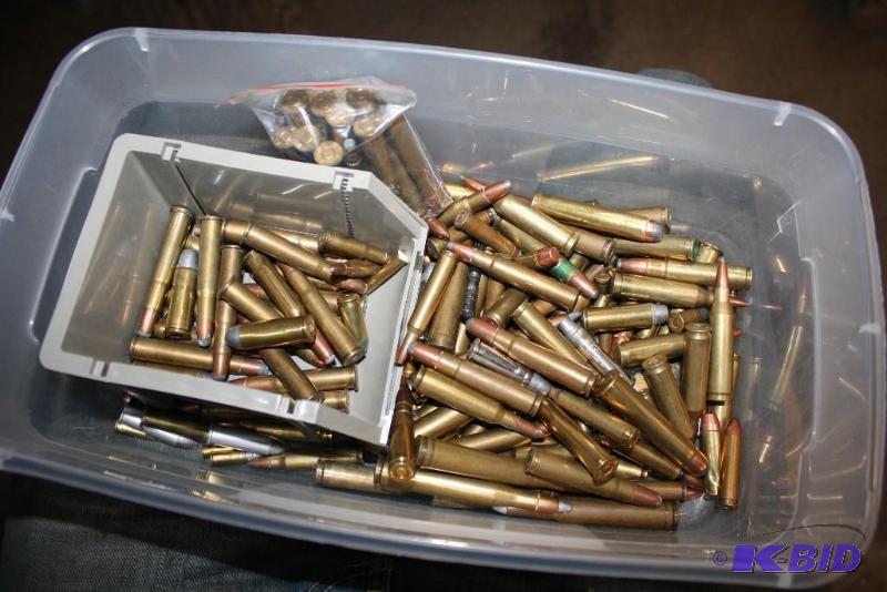 lot 911 image: Container of Miscellaneous ammo app. 100 ct....