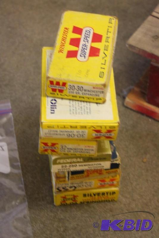lot 926 image: Lot of (7) Vintage Empty Ammo Boxes...