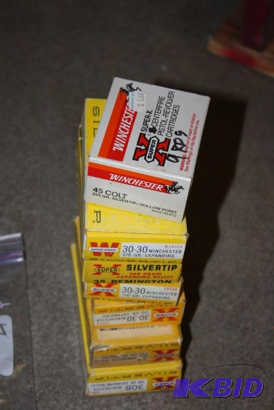 lot 927 image: Lot of (7) Vintage Empty Ammo Boxes...