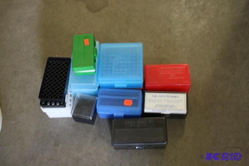 lot 931 image: Box Lot of (13) Miscellaneous ammo boxes and ...