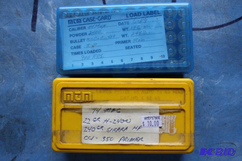 lot 96 image: Miscellaneous .44 Mag ammo app. 100 ct....