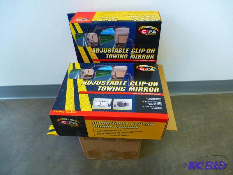 lot 10 image: CIPA Towing Mirrors Adjustable clip on tow m...