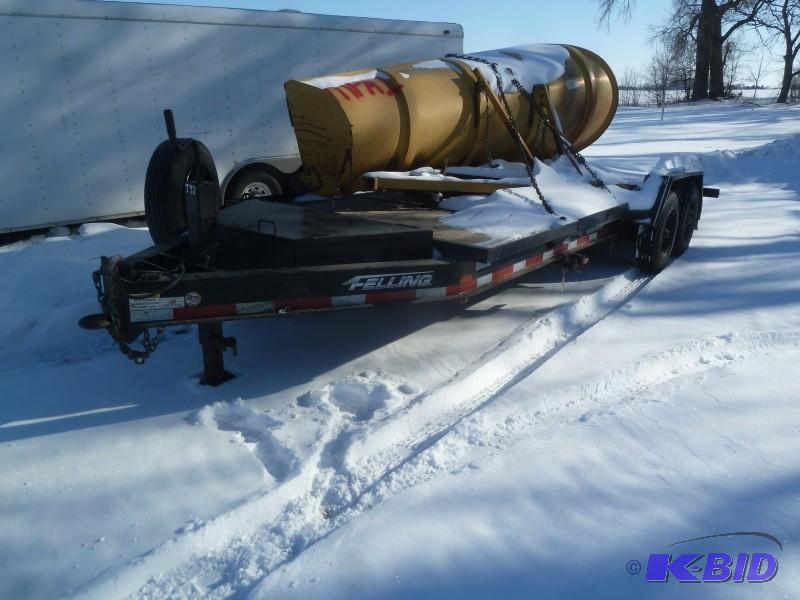 lot 5 image: 2012 Felling Trailer FT-15IT-I T92 Has 20 T...