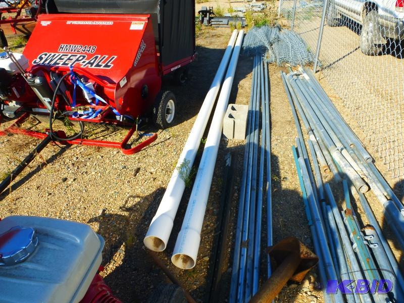 lot 9 image: Sewer PVC pipe 4" x 20 long 4" Sc...