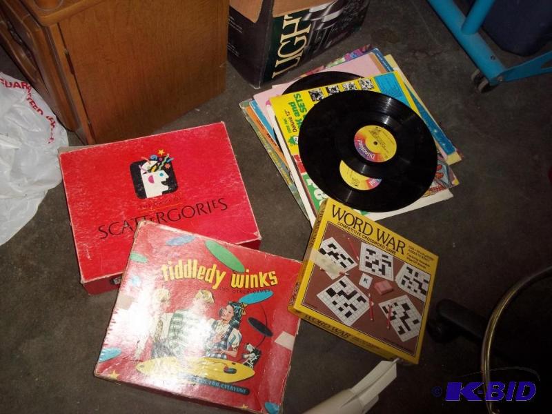 lot 105 image: Misc records and games...