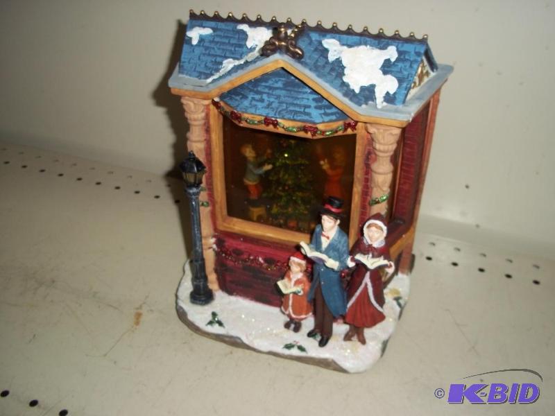 lot 116 image: Christmas Village Figurine 2 sided...