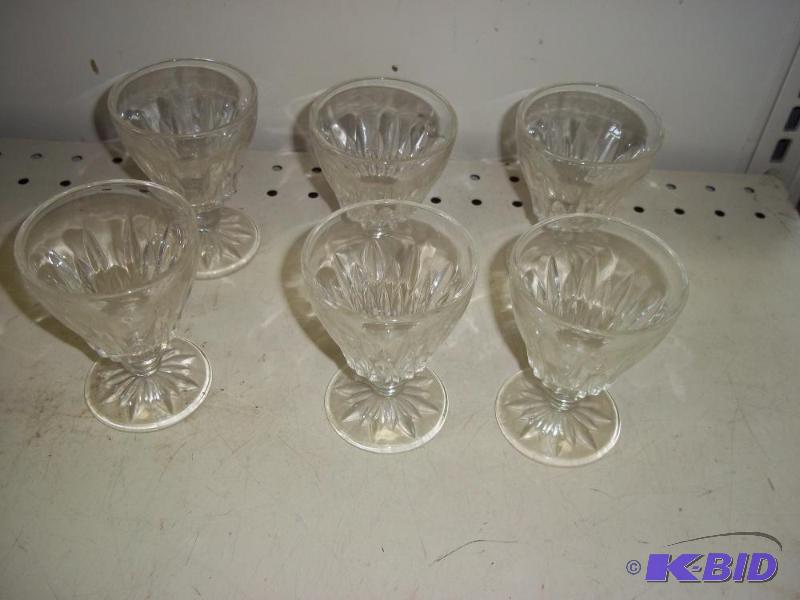 lot 145 image: Dessert Stemmed Glasses...