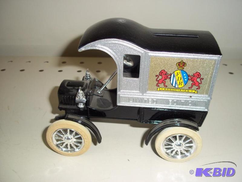lot 153 image: ERTL Toys Ford 1911 Delivery Car Bank with or...