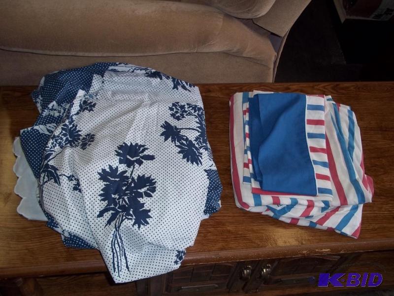lot 158 image: Assorted Sheets blue and strips...