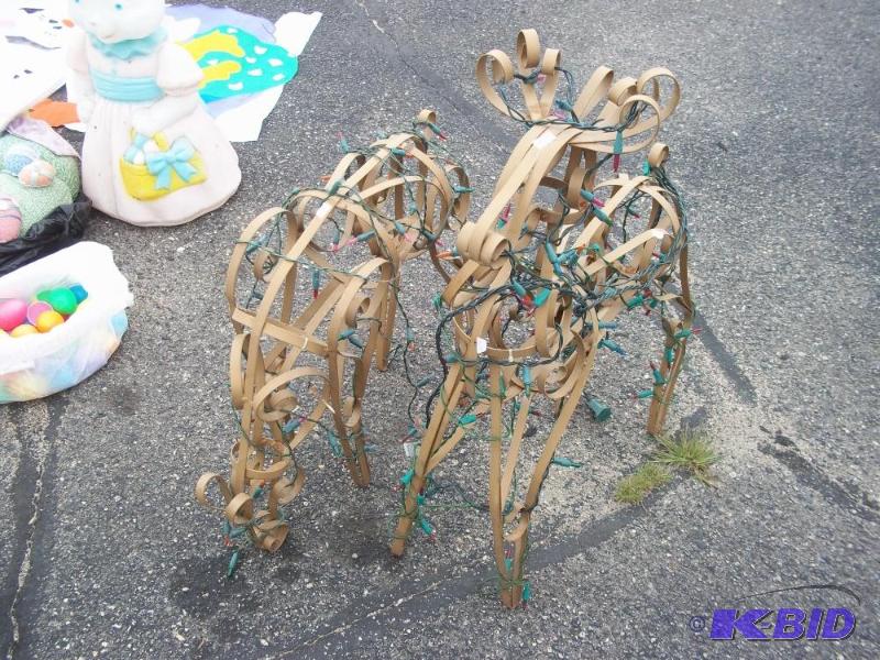 lot 169 image: Brown Lighted Reindeer...