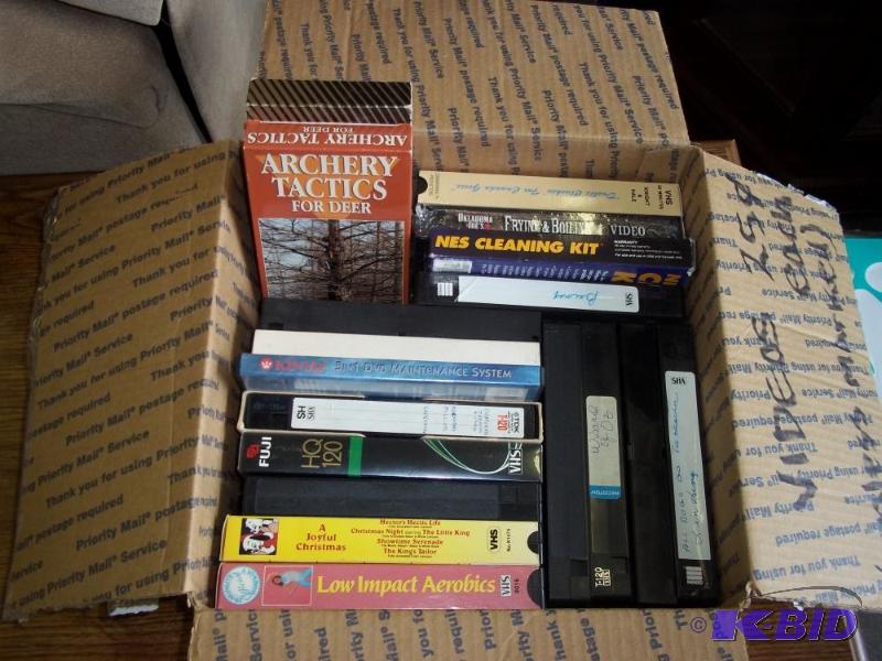 lot 178 image: Box of VHS Tapes...