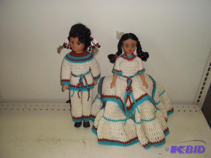 lot 205 image: Boy and Girl Indian   Crochet Outfits ...
