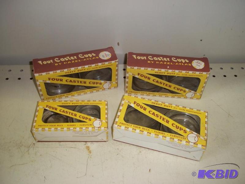 lot 239 image: 4 Boxes of Caster cups   4 per box ...