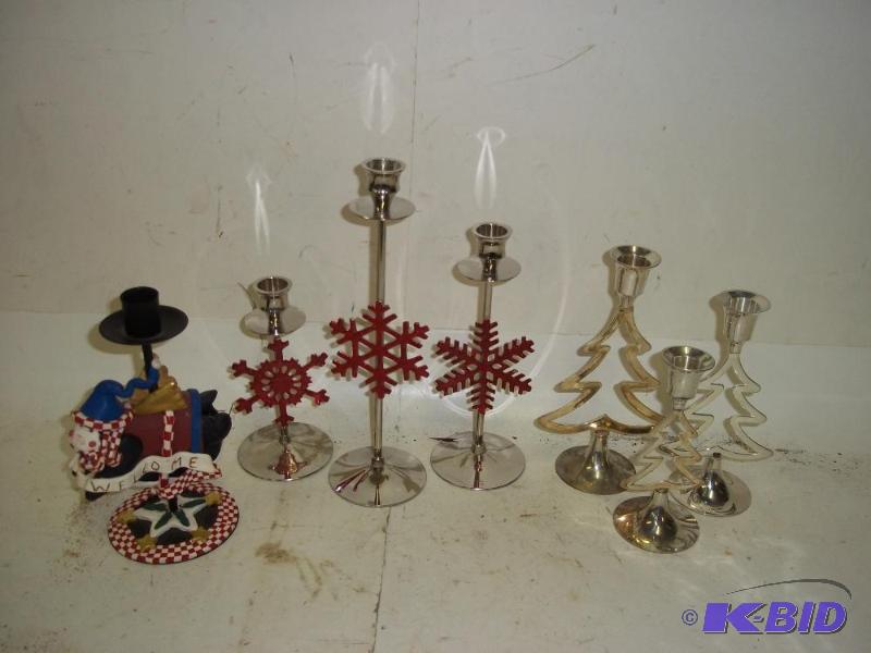 lot 249 image: Assortment of candleholders...