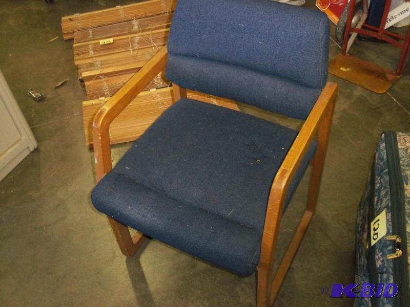 lot 25 image: Blue Chair...
