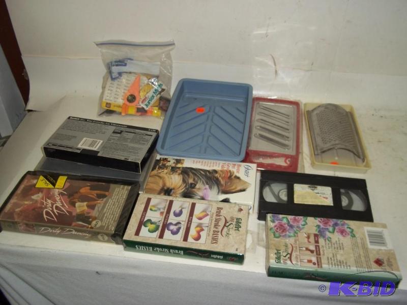 lot 277 image: Misc Kitchen Gadgets   Decorator Books  VHS T...