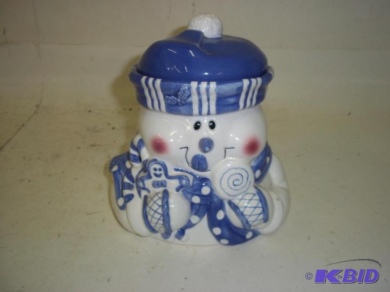 lot 295 image: Snowman Cookie Jar...