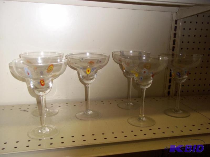 lot 38 image: Set of 6 Martini  Glasses...