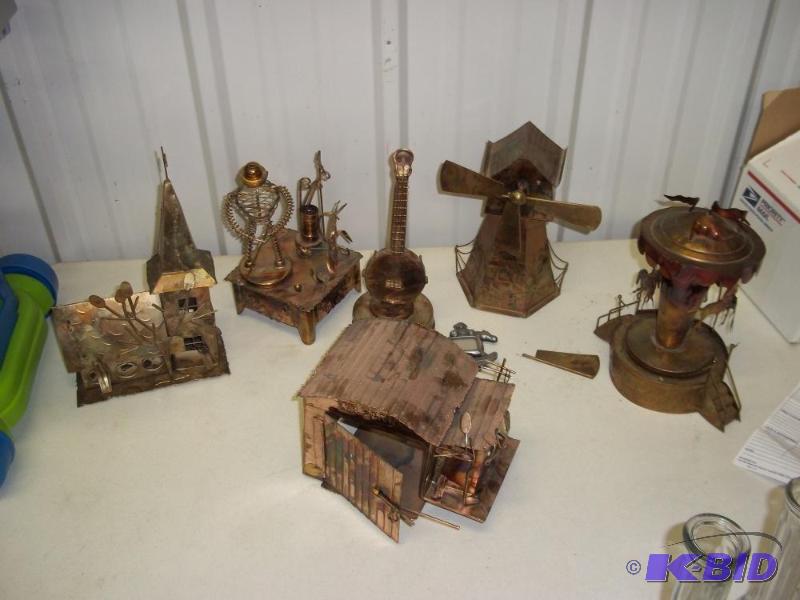lot 40 image: Copper music boxes...