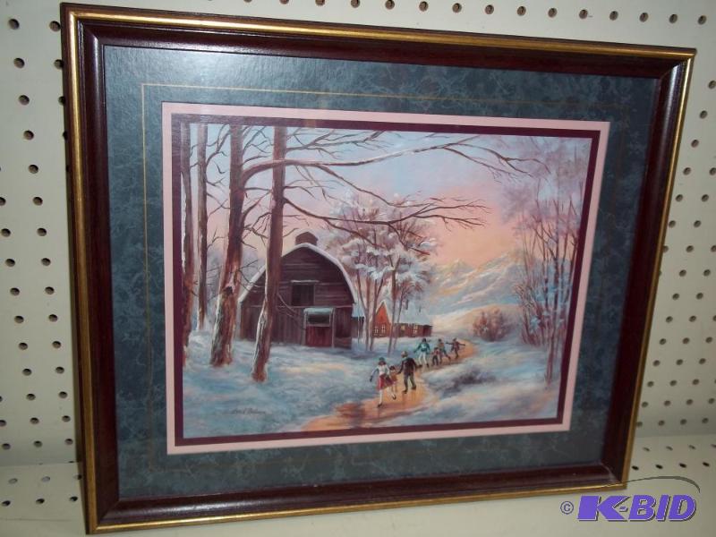 lot 51 image: Framed Print 15" x 18"...
