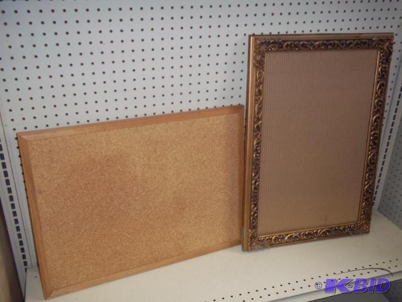 lot 56 image: Frame and cork board...