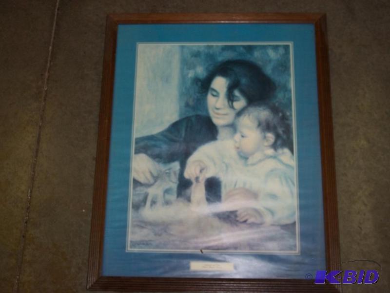 lot 60 image: Decor Print with frame...