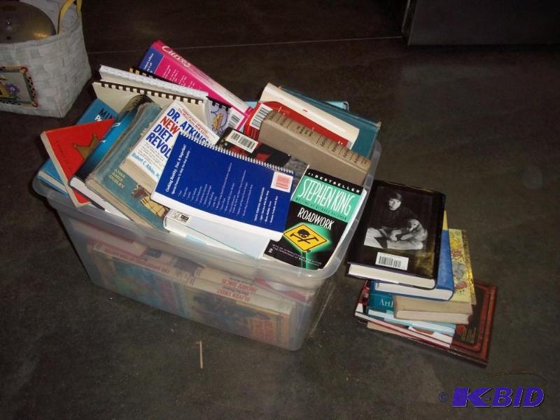 lot 98 image: Tote of Misc Books...