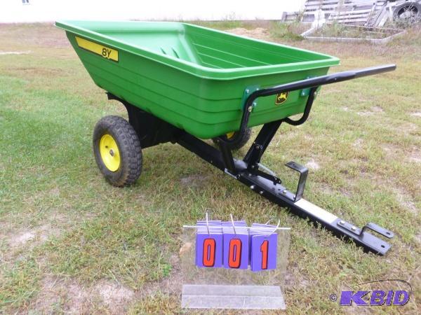 John Deere 8 yard dump cart. Has small minor ...