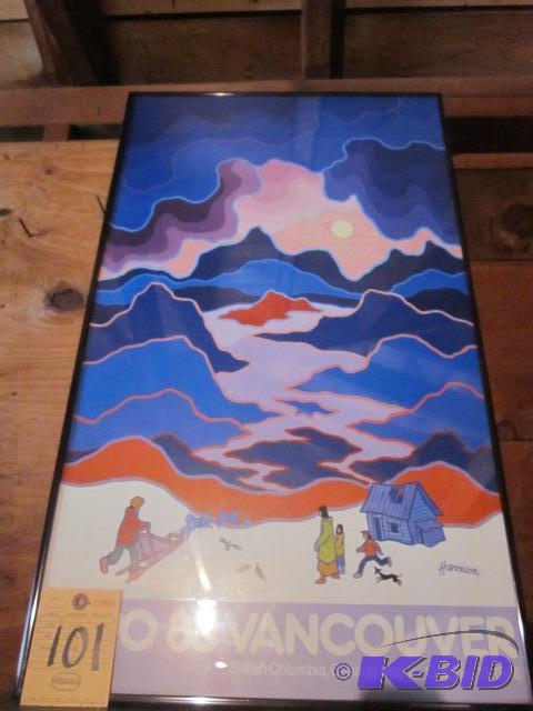 Vintage 1986 Harrison Expo Vancouver artwork,...