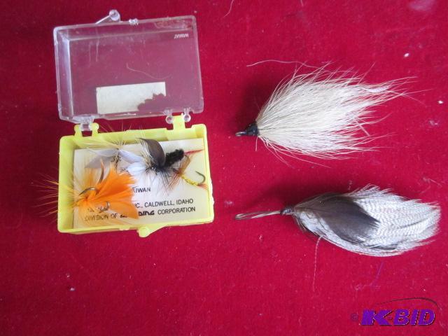 Lot of assorted fly fishing lures....