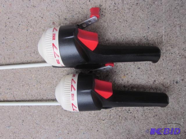 Pair of Zebco&nbsp77 three foot fishing rod ...