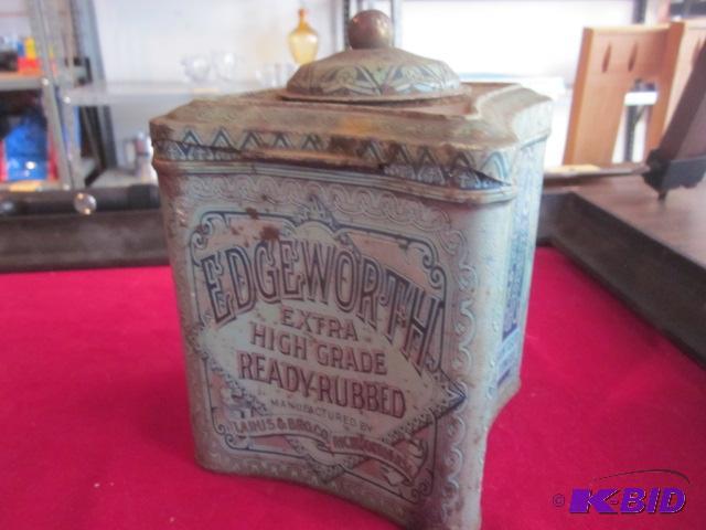 Antique Edgeworth tobacco tin.&nbsp...