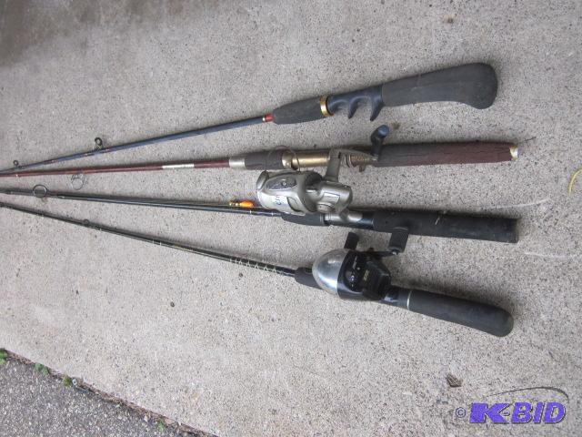 Lot of (4) fishing rods....