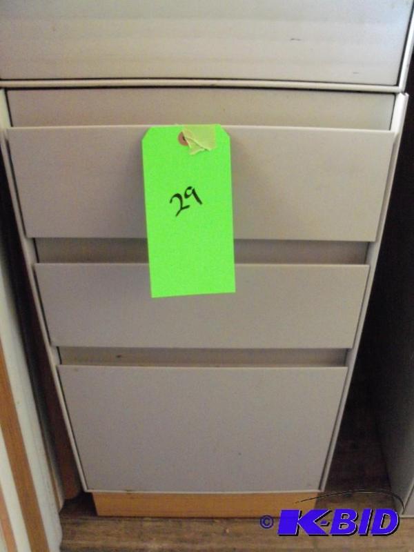 Under the counterdesk file cabinet
