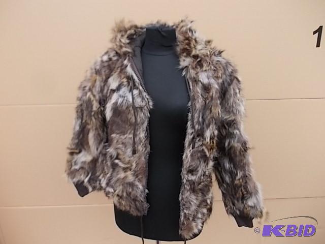 Panache Fur Jacket With Zip-Off Sleeves...