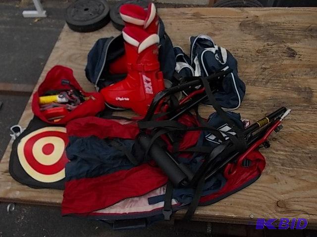 1-Ski Bag, 2-Boot Bags, Ski Boots, Bike Rack,...