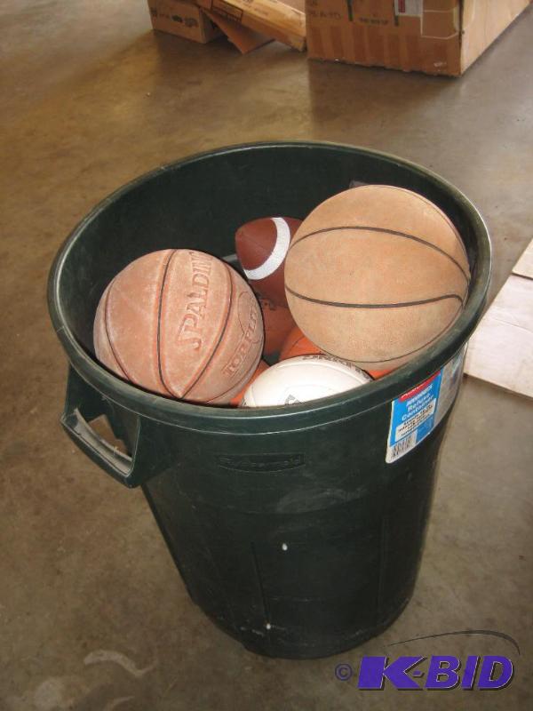 lot 24 image: Garbage Can full of Balls