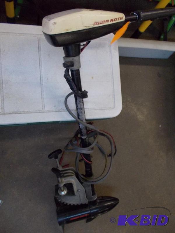 Trolling Motor and Cooler