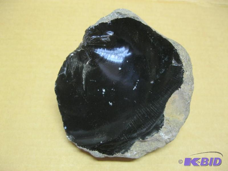 Baseball Sized Piece Of Black Volcanic Rock...
