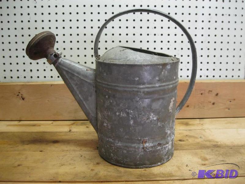 Large Vintage Galvanized Water Can...